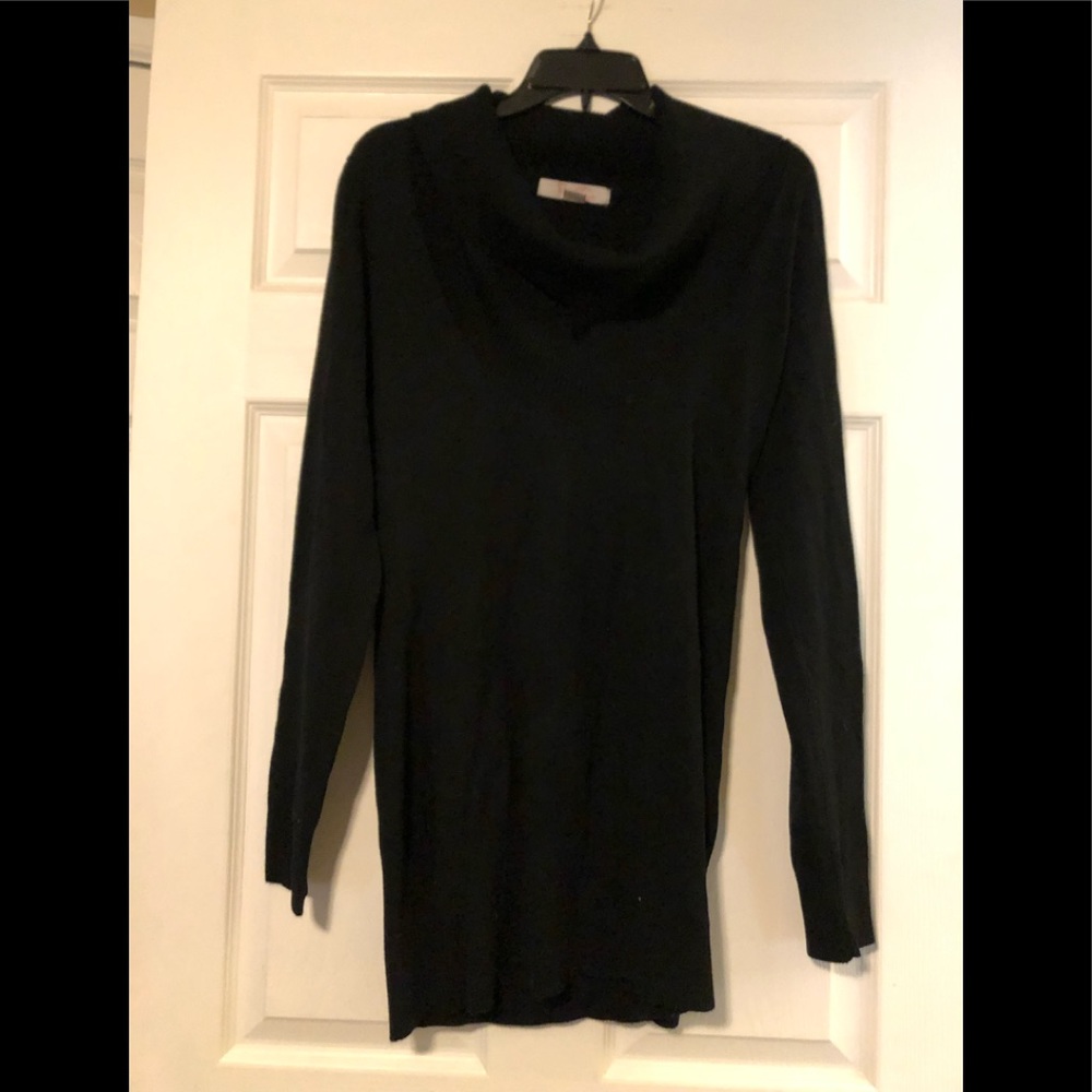 Black cowl neck sweater